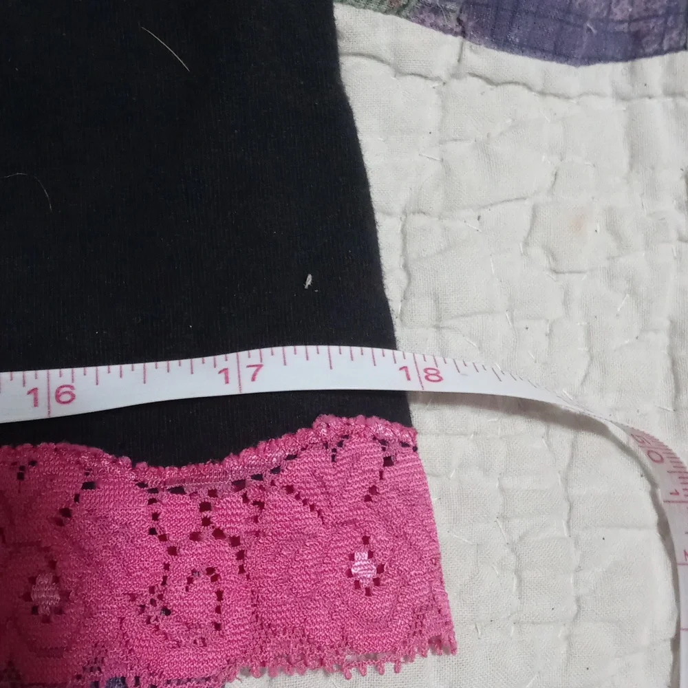 Bnwot!! Baby phat spaghetti strap tank top sz medium in black and pink pink lace - Picture 11 of 12